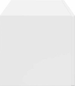 vidaXL Ντουλάπι Τηλεόρασης Τοίχου 98 x 31 x 29,5 εκ Λαμπερό Λευκό