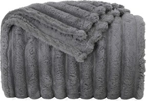 vidaXL Κουβέρτα Σκούρο Γκρι 270 x 240 cm Μαλλί