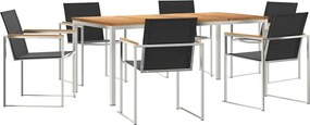 vidaXL Σέτ φαγητού για κήπο 7 pcs