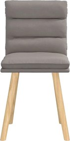 vidaXL Πολυθρόνες Τραπεζαρίας 2 τεμ. Taupe Υφασμάτινες