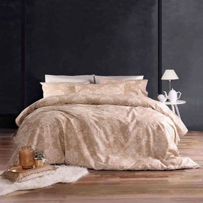 Παπλωματοθήκη Σετ 2τμχ. Nova Camilla Μπεζ Ρυθμός Semi-double 160x250cm 100% Cotton