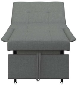 vidaXL Κρεβάτι καναπές Σκούρο γκρι 194 x 67 x 37 εκ ύφασμα