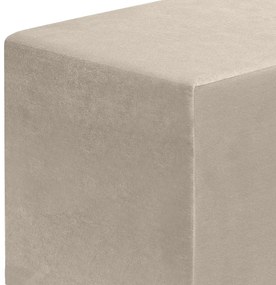 Σκαμπώ April Megapap βελούδινο χρώμα μπεζ 40x40x40εκ. - GP043-0102,4