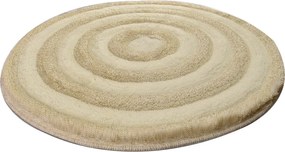 Acrylic Bathmat Round - Ecru Ecru