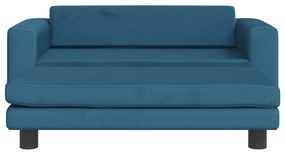 vidaXL Κρεβάτι Σκύλου με Προέκταση Μπλε 100 x 50 x 30 εκ. Βελούδινο