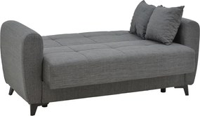 Σετ σαλονιού 2τεμ Lincoln pakoworld ύφασμα σε ανθρακί απόχρωση