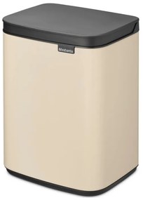 Κάδος Brabantia Bo Small 1008865, 4 L, Ομαλό και αθόρυβο άνοιγμα, Αντιολισθητική βάση, Μπεζ