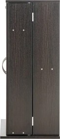 VEVOR Media Storage Cabinet 4 Layers Adjustable DVD Shelves 576 CDs Espresso