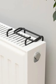 Μεταλλική κρεμάστρα ρούχων για θερμαντικό σώμα Μαύρο
