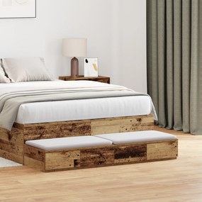 vidaXL Συστήματα Συρταριών Παλιού Ξύλου 120x36,5x16,5 εκ. Κατασκευασμένο Ξύλο