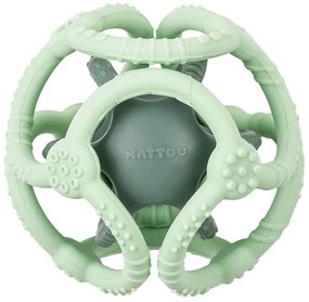 Μπάλες Σιλικόνης - Μασητικά (Σετ 2τμχ) Nattou Silicon Green - Mint N879064