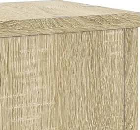 vidaXL Βάσεις Φυτών 2 Τεμ. Sonoma Δρυς 17x17x60 εκ. Επεξεργασμένο Ξύλο