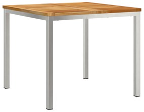 vidaXL 5 τεμαχίων σετ τραπεζαρίας κήπου από ξύλο teak