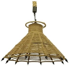 Κρεμαστό Φωτιστικό Οροφής Σχοινί Φ41 GloboStar OZERO 01603-1603-Μπεζ 01603