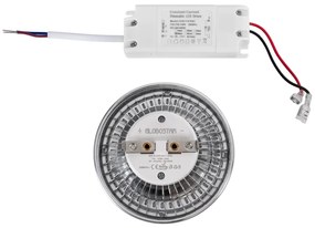 GloboStar DARKO 60383 Σποτ LED Indirect Anti-Glare AR111 14W 1582lm 40° AC 220-240V IP20 Φ11.1 x Υ6.6cm Θερμό Λευκό 2700K Dimmable - Bridgelux High Lumen COB Gen2 - TÜV Certified Driver - 5 Years Warranty