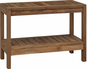 vidaXL Τραπέζι Πλευρικής Μπανιέρας Φυσικό 60 x 30 x 45 cm