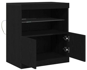 vidaXL Πλαϊνό γραφείο Μαύρο 60 x 37 x 67 εκ Επεξεργασμένο ξύλο