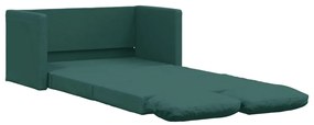 vidaXL Καναπές-Κρεβάτι Δαπέδου 2 σε 1 Πράσινος 112x174x55 εκ. Ύφασμα