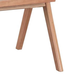 Καρέκλα - Πολυθρόνα Winslow ξύλο rubberwood ανοικτό καρυδί-pvc rattan φυσικό-ύφασμα γκρι 2αδα 56.4x63.5x80.5 εκ.