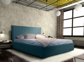 Επενδυμένο Κρεβάτι Harmony-Petrol-90 x 200-Με μηχανισμό ανύψωσης