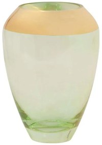Διακοσμητικό Βάζο 373-122-753 12x12x19cm Veraman-Gold Glass