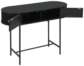 Κονσόλα Zakro pakoworld MDF-μέταλλο σε μαύρη απόχρωση 100x35x75εκ