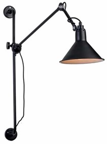 Φωτιστικό Τοίχου - Απλίκα 19218 Black-White Aluminium