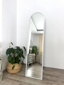 Stewehome Καθρέπτης Δαπέδου Οβάλ λευκό 160x40 cm