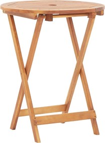 vidaXL Σετ Επίπλων Bistro 3 τεμ. Μπεζ Ρατάν/Μασίφ Ξύλο