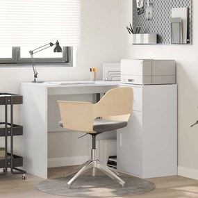 vidaXL Γωνιακό γραφείο 2 pcs Λευκό 102 x 50 x 75 εκ Επεξεργασμένο ξύλο