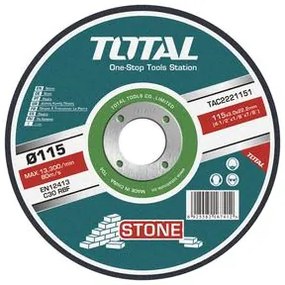 TOTAL TAC2221151 Δίσκος Κοπής Δομικών Υλικών - Πέτρας 115 Χ 3mm