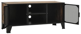vidaXL Έπιπλο Τηλεόρασης Ρουστίκ Καφέ 105 x 36 x 47 εκ. Μέταλλο / MDF