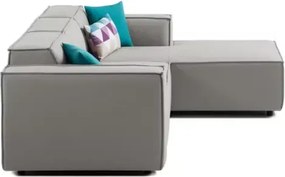 Stewehome Zeus Γκρι Γωνιακός Καναπές 260x177x177 cm
