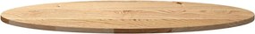 vidaXL Επιτραπέζια επιφάνεια 100x50x2 cm μασίφ ξύλο δρυς οβάλ