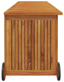 vidaXL Μπαούλο Αποθήκευσης Κήπου με Ρόδες 150x50x58 εκ. Μασίφ Ακακία