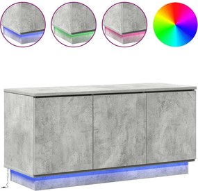 vidaXL Ντουλάπι TV 100 x 38 x 49 εκ. Σκυρόδεμα Γκρι Επεξεργασμένο Ξύλο