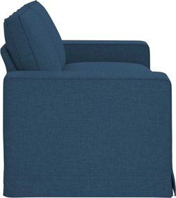 vidaXL Καναπές 140cm Μπλε Μέταλλο
