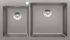 Blanco Pleon 9 - Νεροχύτης Κουζίνας Γρανίτη 86x50 - Alu Metallic