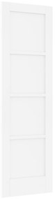 vidaXL Εσωτερική Πόρτα 'ORKDAL' Λευκή 61x198.5x4 εκ. Μασίφ Ξύλο Πεύκου