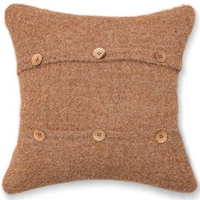 Μαξιλάρι Διακοσμητικό (Με Γέμιση) Decke LC40185 Brown MindTheGap 50Χ50 50x50cm Fabric,Feather