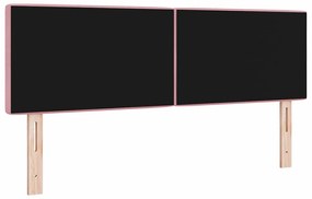 vidaXL Βελούδινο Κεφαλάρι Argyle με κεφαλάρι Ροζ 160 cm Βελούδο