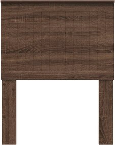 vidaXL Κεφαλάρι με κεφαλάρι Καφέ δρυς 75 cm Επεξεργασμένο ξύλο