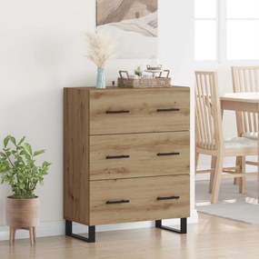 vidaXL Πλαϊνό γραφείο Artisan Oak 69,5 x 34 x 90 εκ.