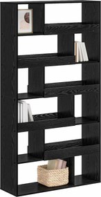 vidaXL Ράφι βιβλίων 100 x 33 x 156,5 εκ Επεξεργασμένο Ξύλο Μαύρη δρυς