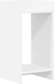 vidaXL Βάση φυτών 2 τεμ. Λευκό 30 x 30 x 60 cm Επεξεργασμένο Ξύλο