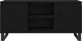 vidaXL Ντουλάπι TV 104 x 35 x 50 εκ. Μαύρη Οξυά Επεξεργασμένο Ξύλο