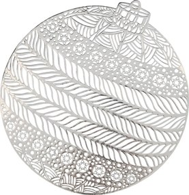 Χριστουγεννιάτικο Σουπλά (Φ38) A-S Ball Silver 191117AR