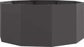 vidaXL Γλάστρα Μαύρο 120 x 120 x 50 εκ Ατσάλι