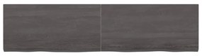 Πάγκος Μπάνιου Σκούρο Καφέ 160x40x(2-4) εκ. Επεξεργ. Μασίφ Ξύλο - Γκρι