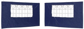 vidaXL Πλευρική Σκηνής Πάρτι 2 pcs 400 x 195 εκ. Μπλε